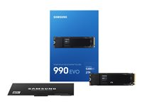 Samsung 990 EVO MZ-V9E2T0BW - SSD - salattu - 2 Tt - sisäinen - M.2 2280 - PCI Express 5.0 x4 (NVMe) - AES 256 bittiä - TCG Opal Encryption 2.0 MZ-V9E2T0BW
